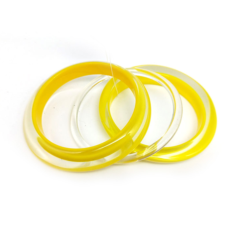 Fashionable round yellow acrylic Bracelet lady