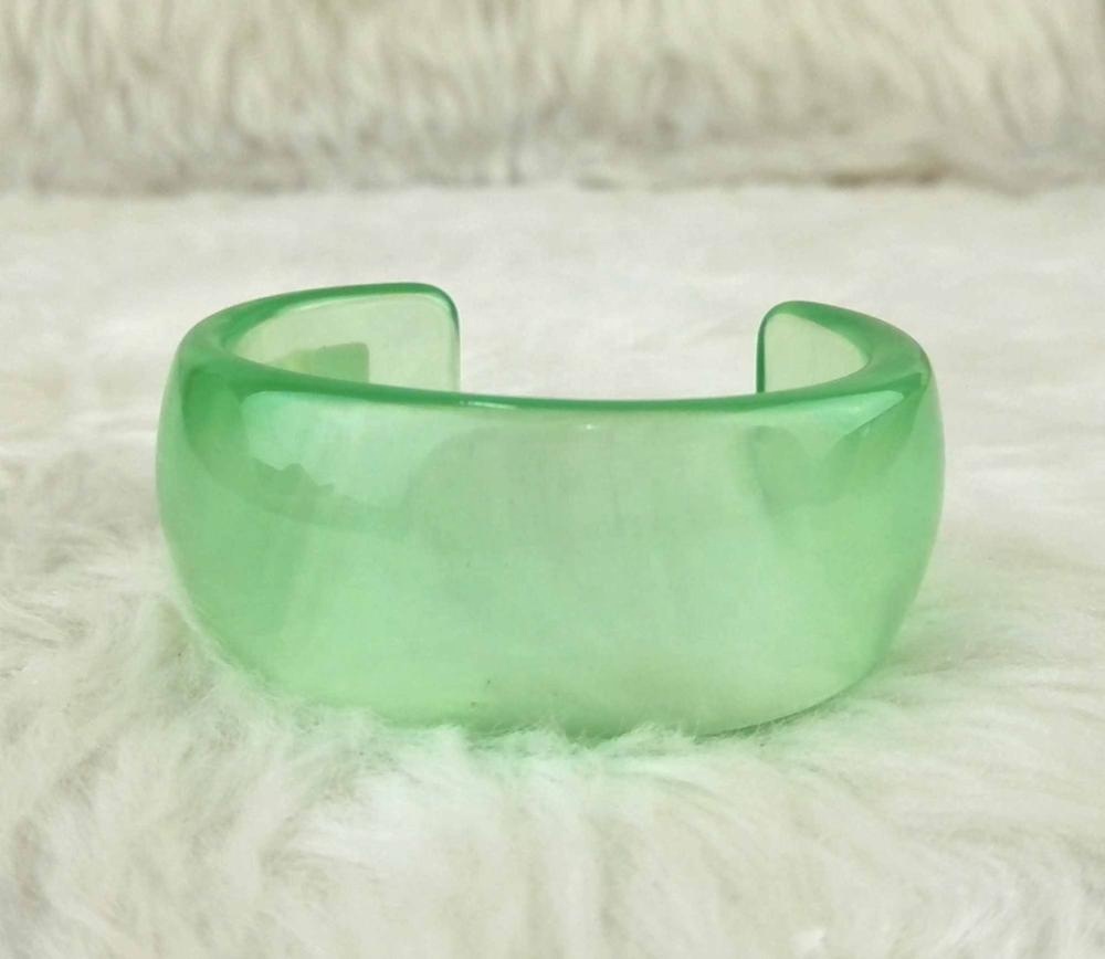 Transparent bangle fashion resin accessory C shape bracelet