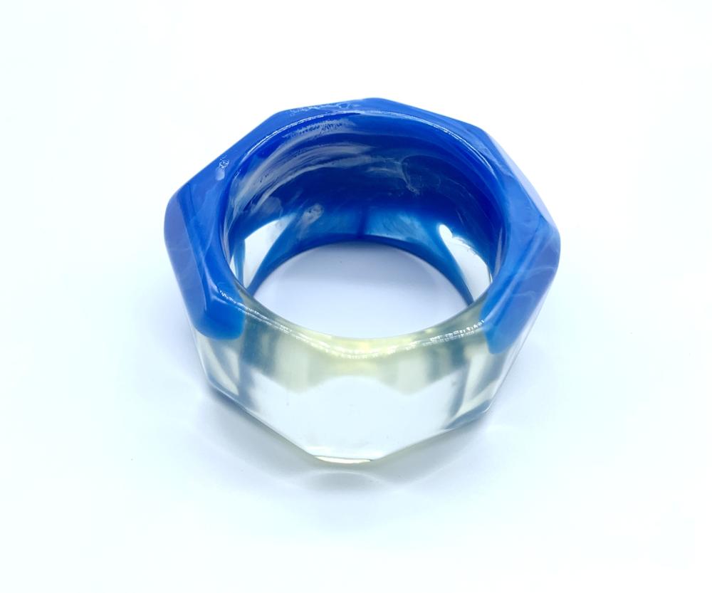 Trendy gradient color resin bangle resin bracelet for Women