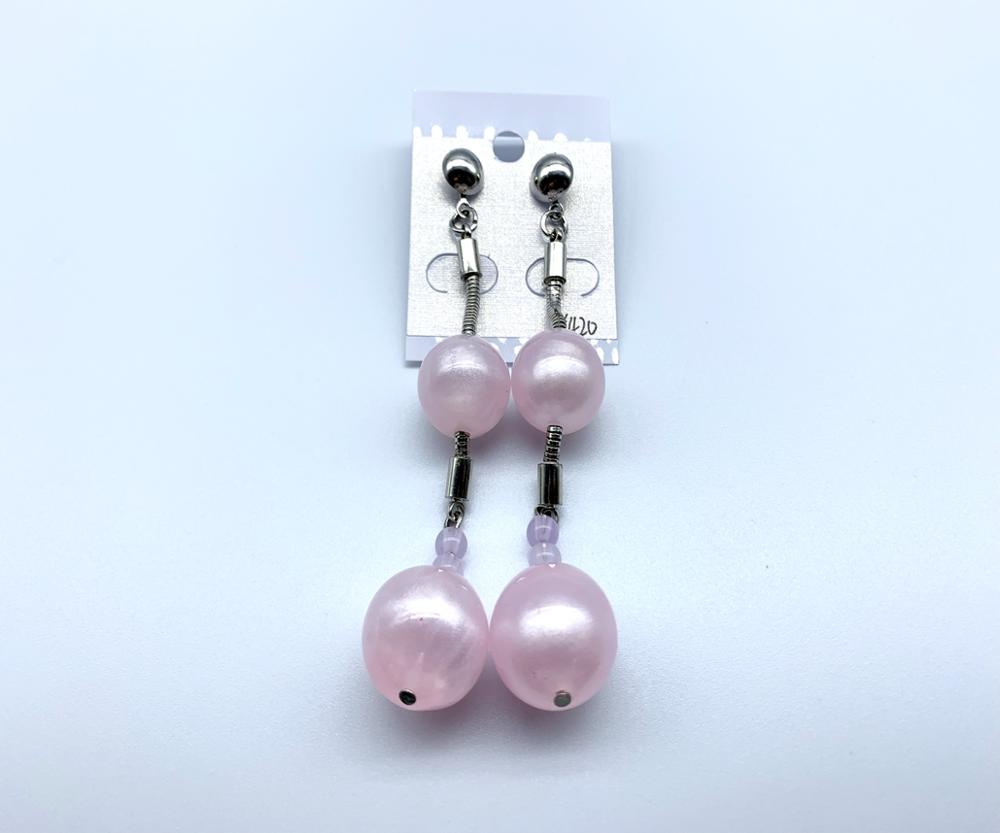 Popular resin beads link earring pendant for women