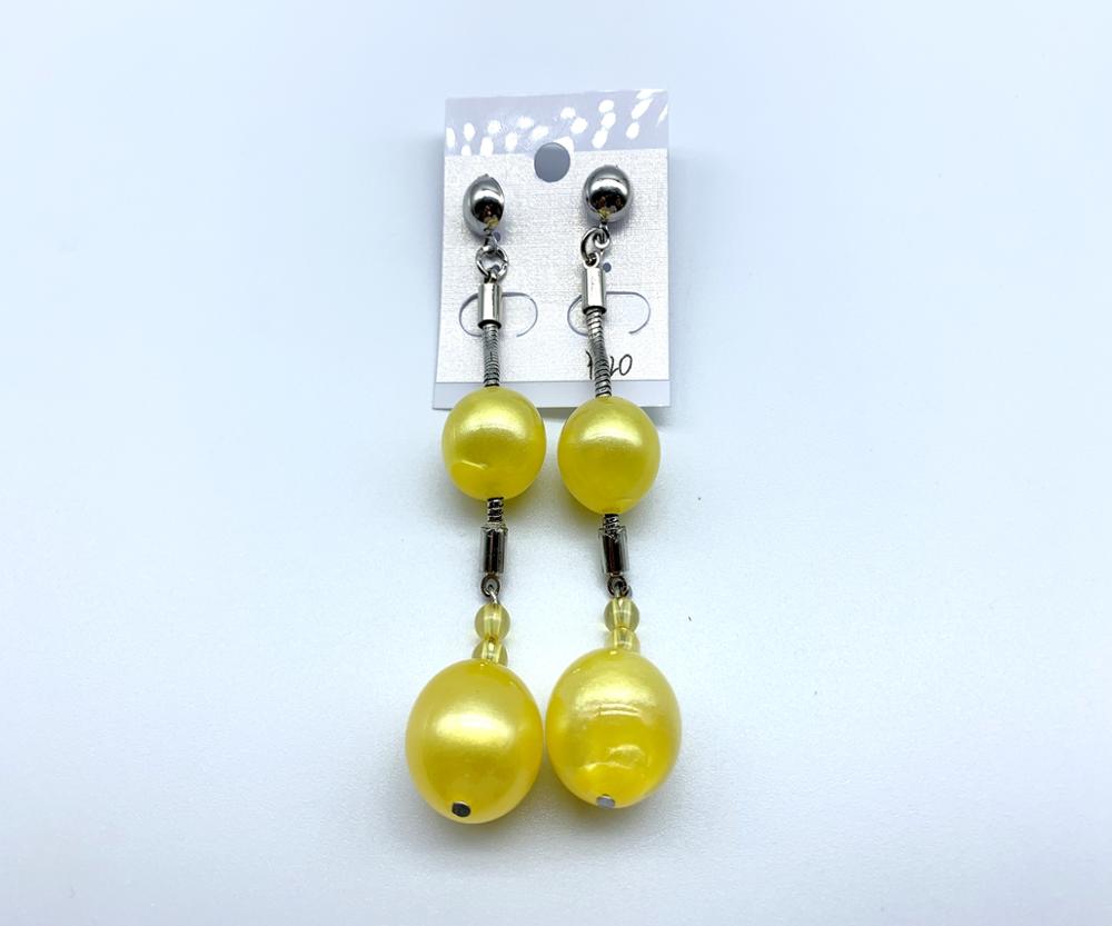 Popular resin beads link earring pendant for women