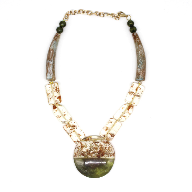 Fashion jewelry ladies Wholesale Acrylic Resin  Necklace woman